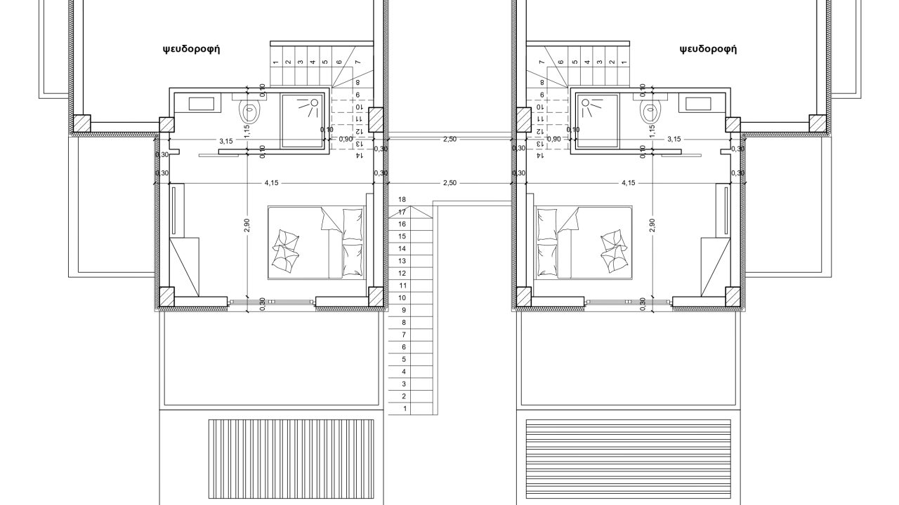 Κάτοψη σοφιτών διαμερισμάτων